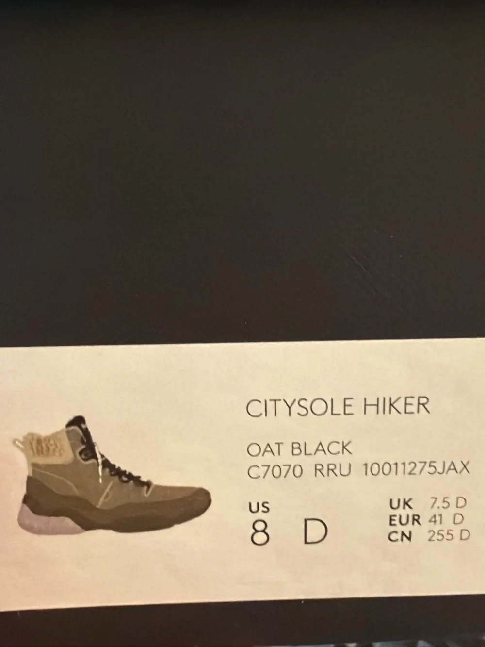 Coach Citysole Hiker Ankle Boot in Oat and Black